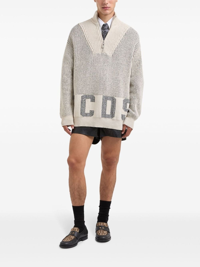 GCDS half-zip jumper outlook