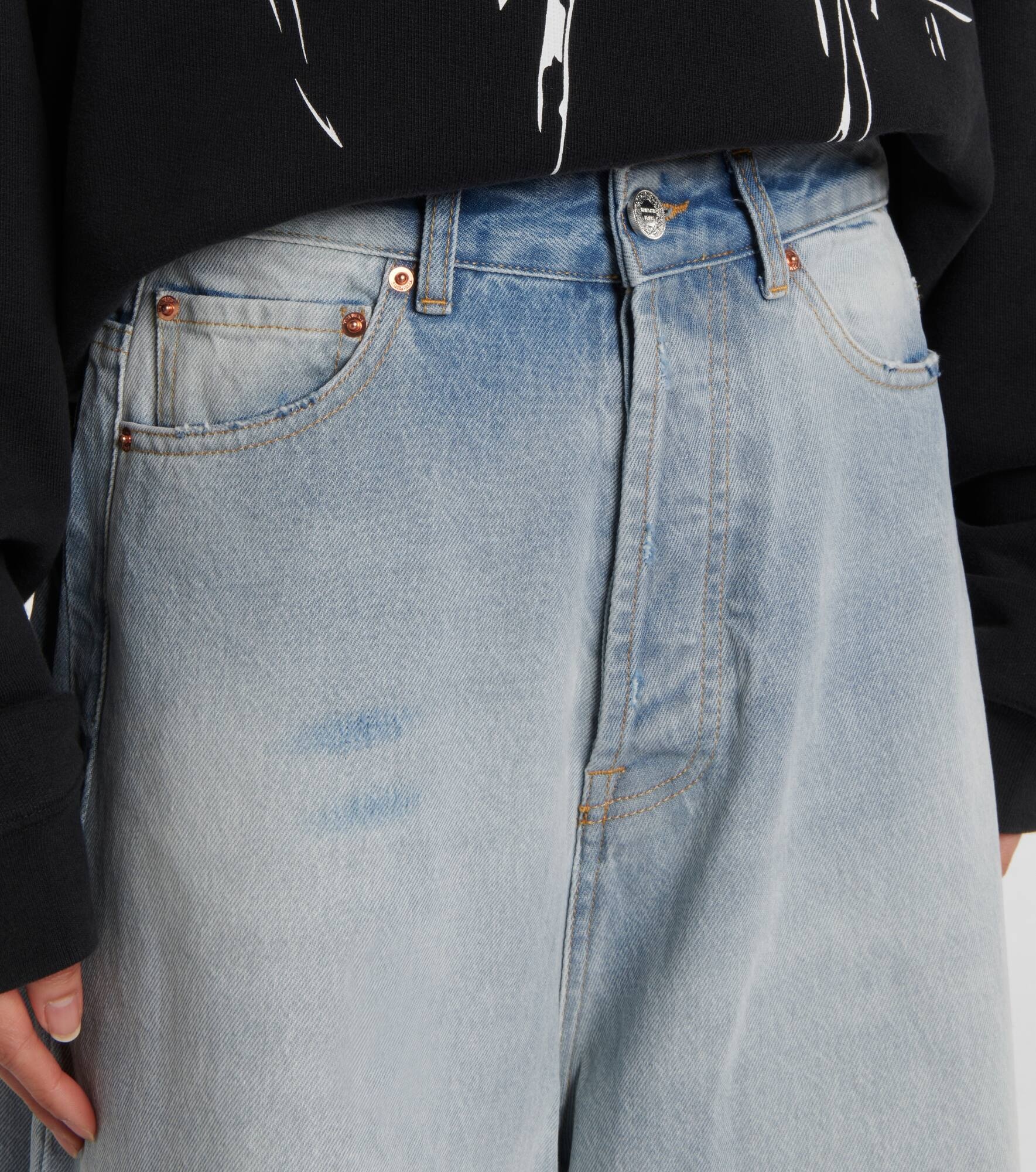 Oversized wide-leg jeans - 4