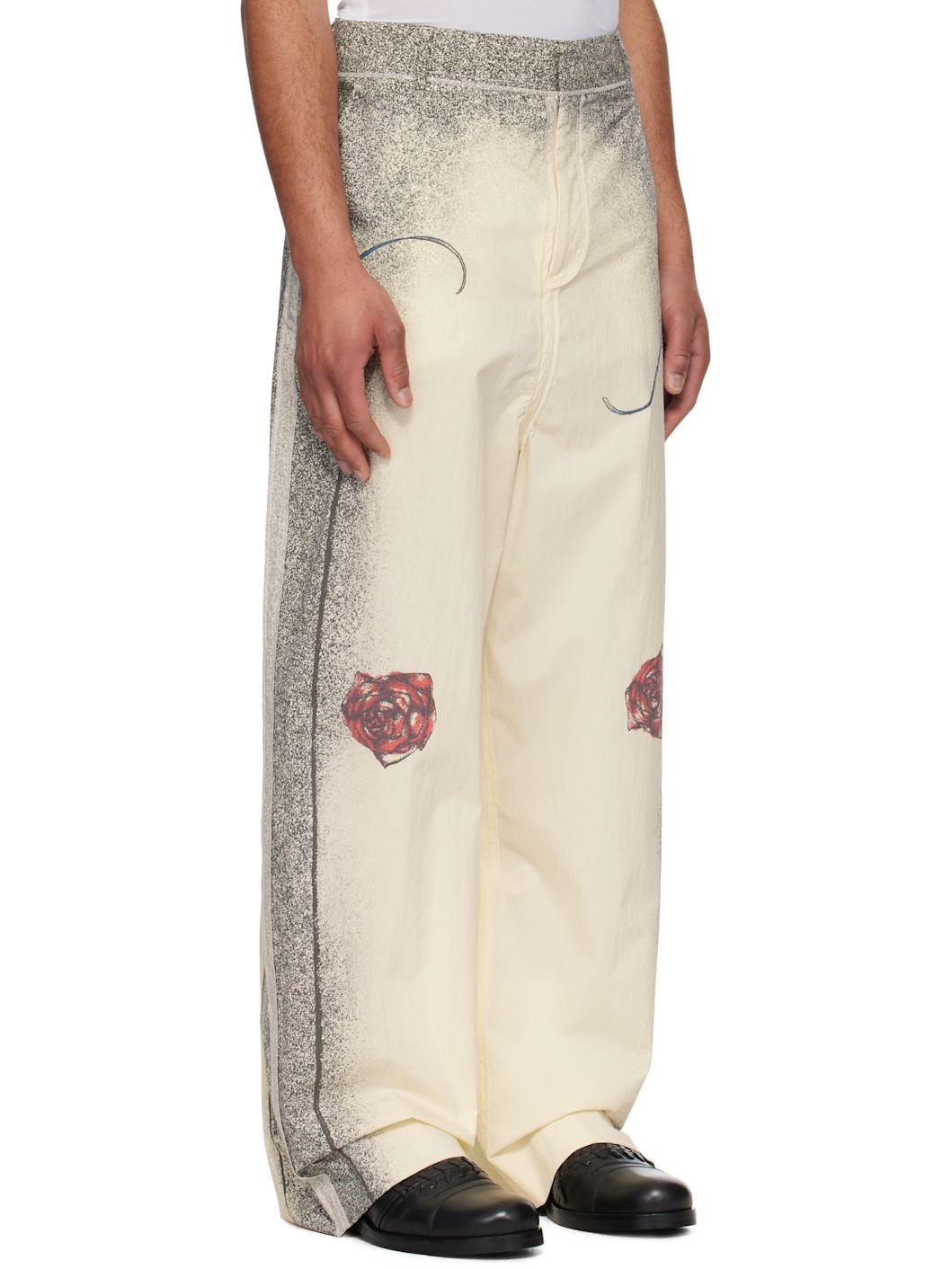 Beige 'The Multi-Tattoo' Suit Trousers - 2