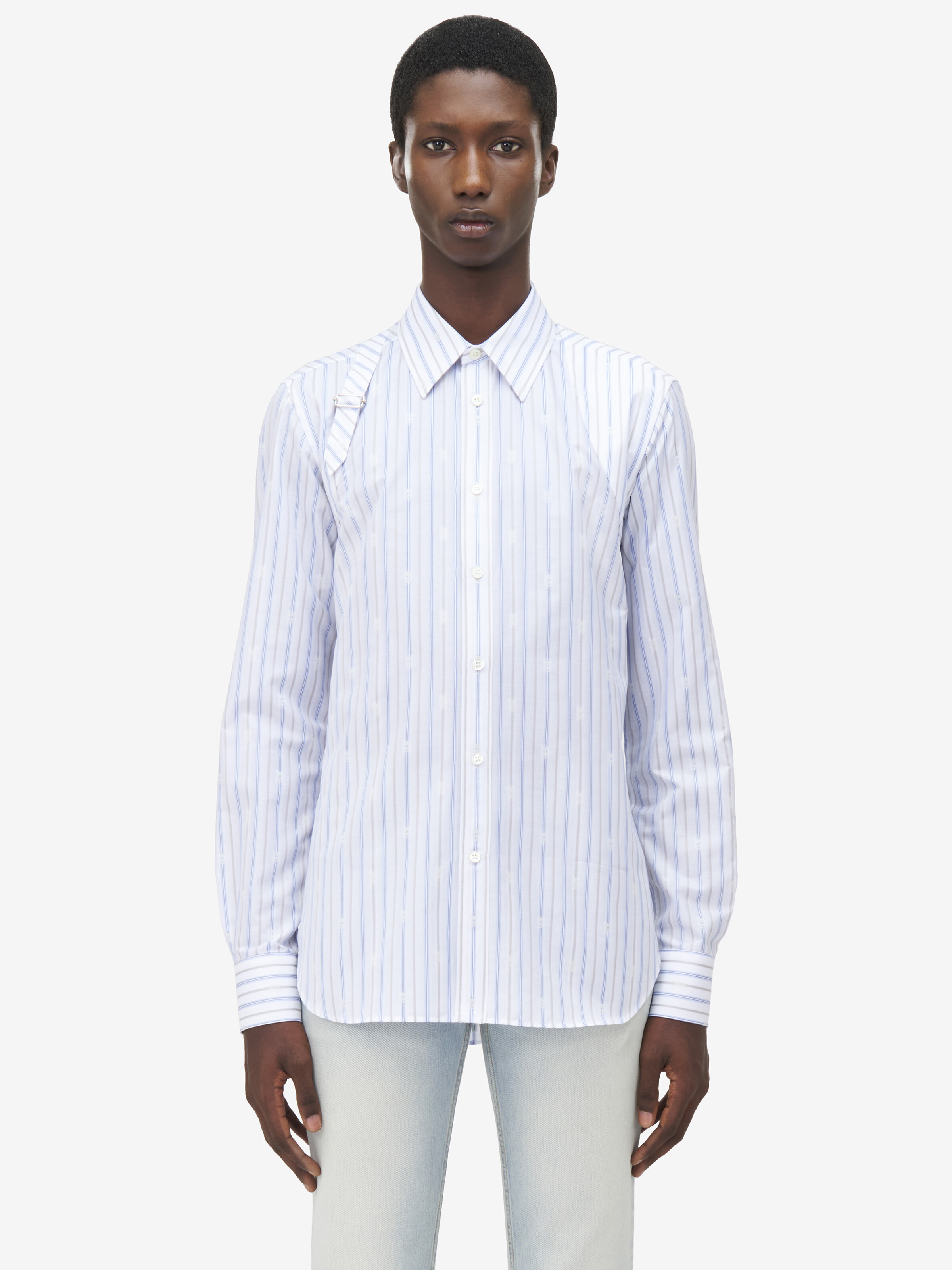 Skull Stripe Harness Shirt - 2
