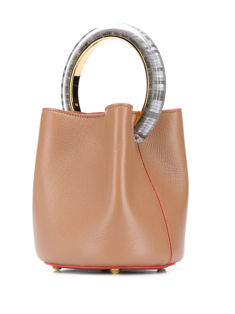 Panier contrasting handle bucket bag - 3