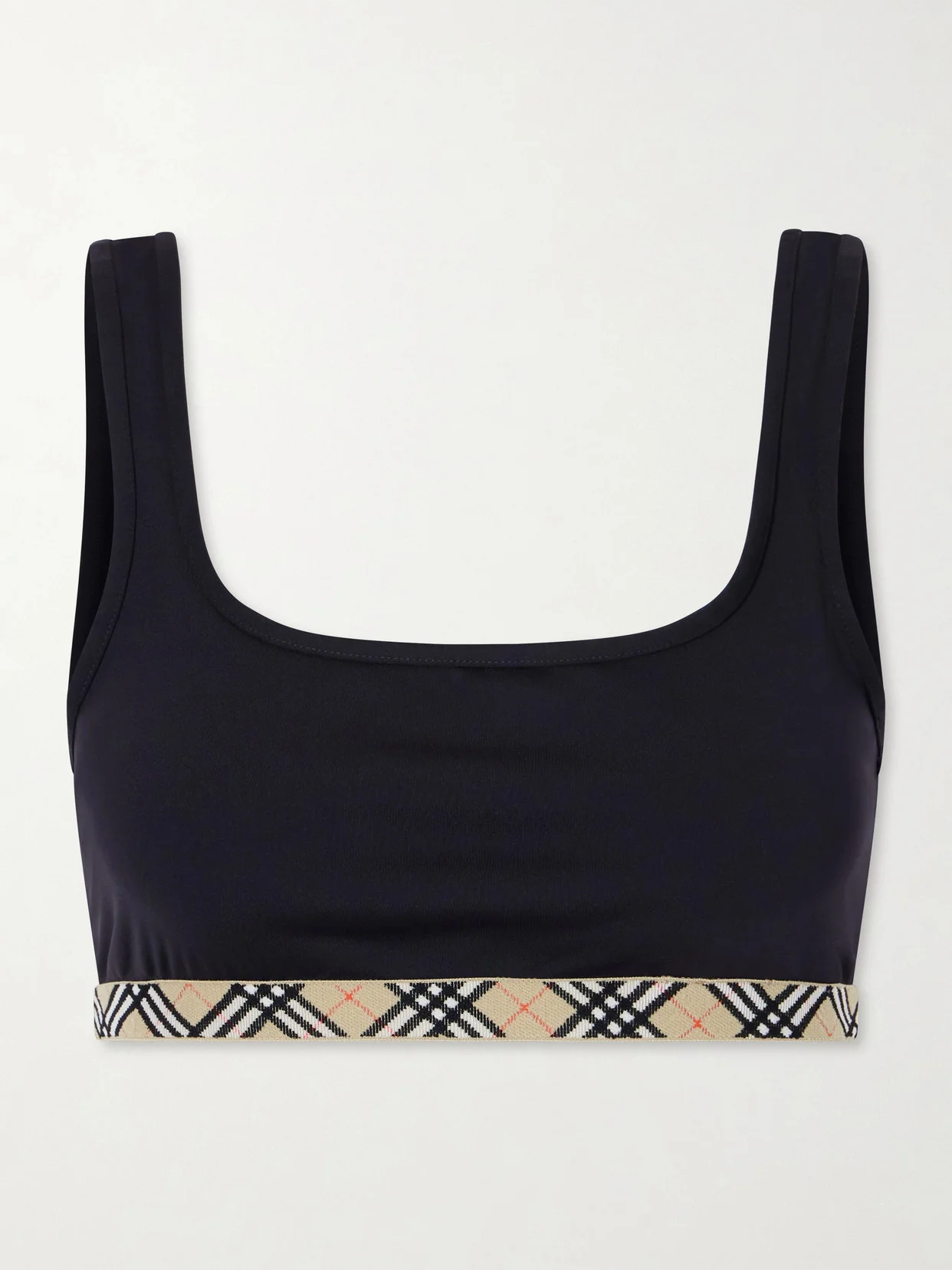 Samphire Checked Bikini Top - 1