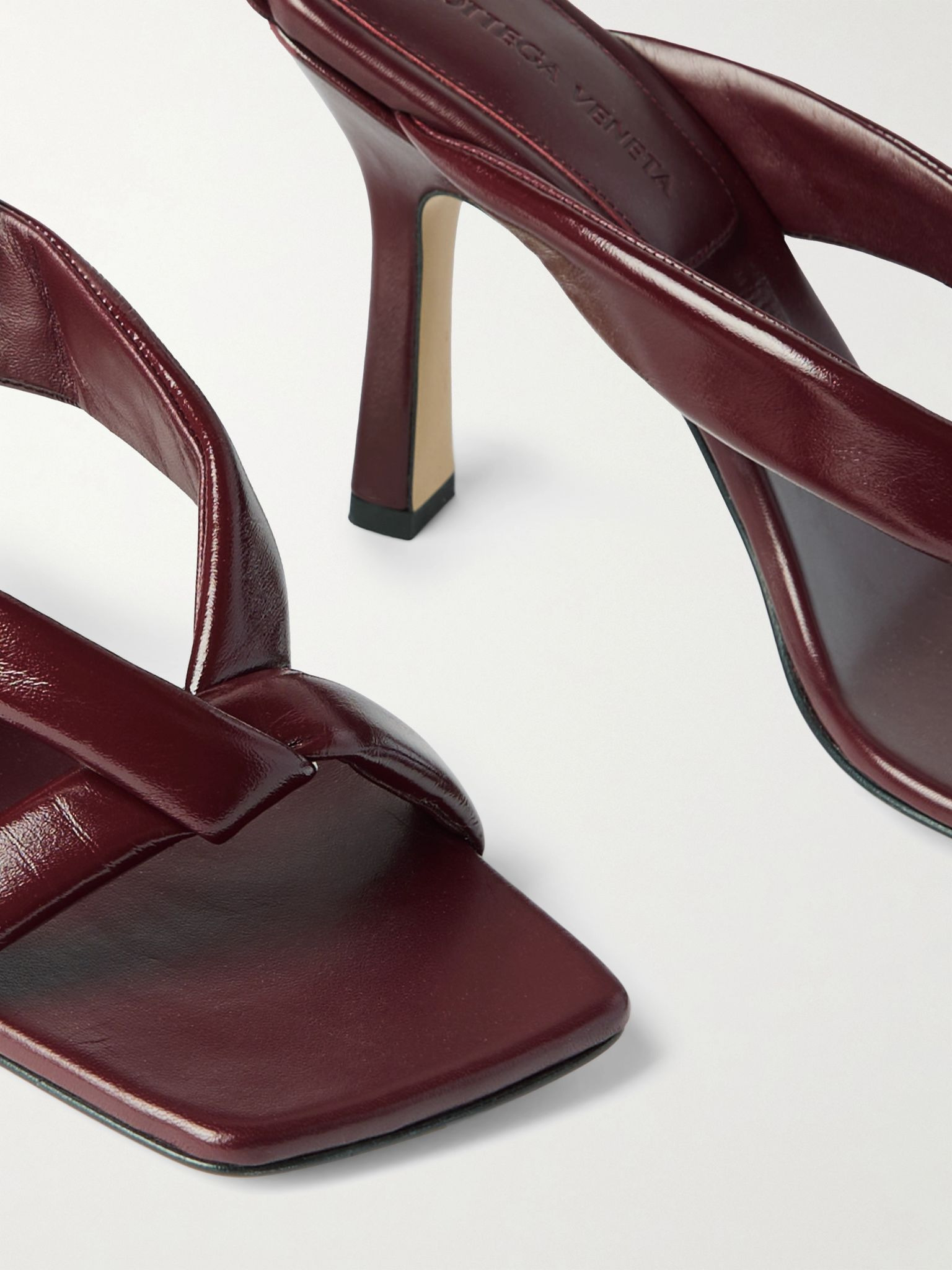 Riva padded leather sandals Red - 4