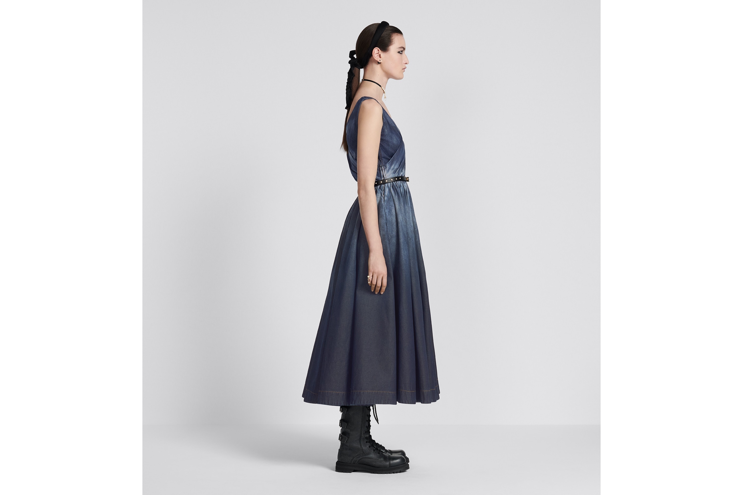 Flared Mid-Length Dress - 5