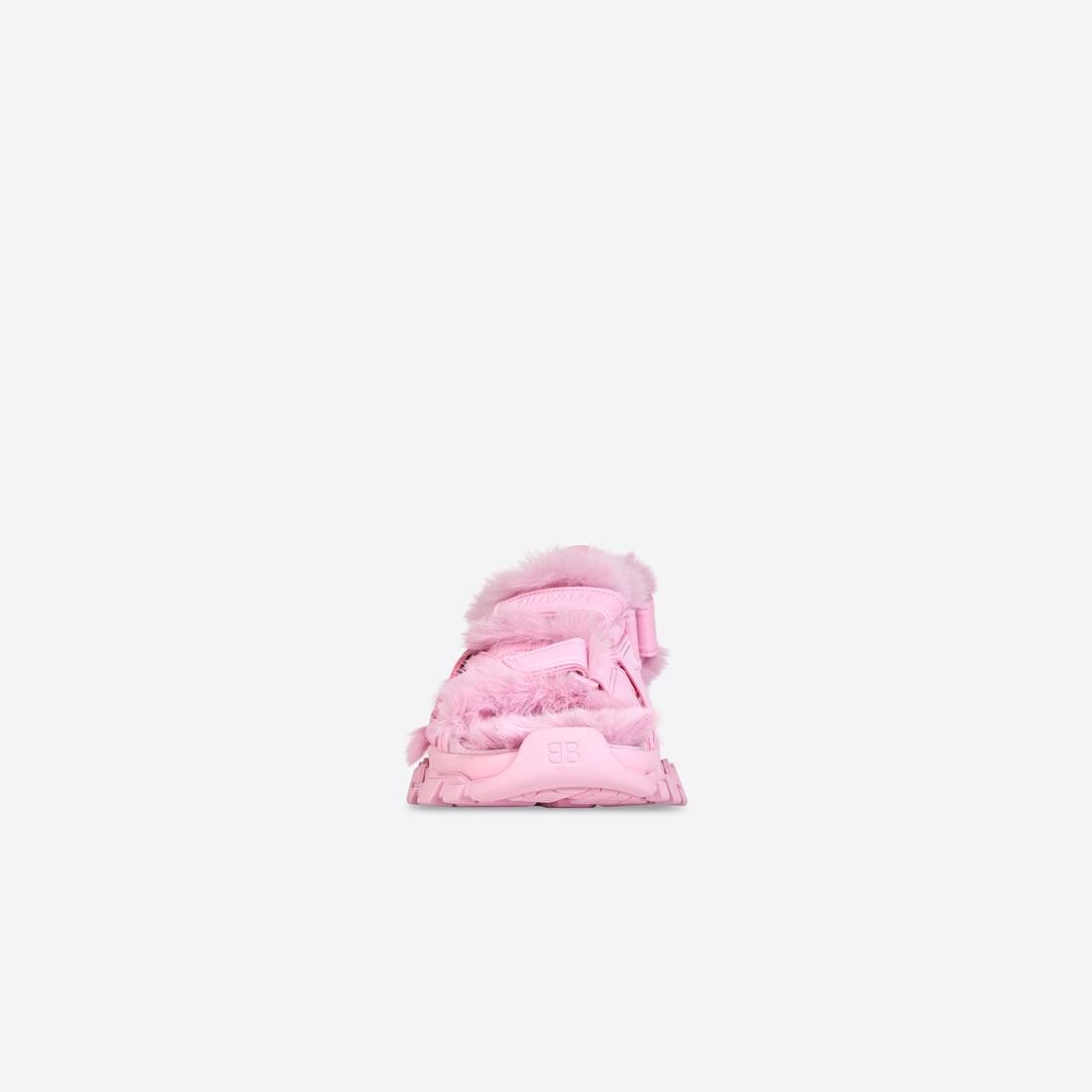 Women's Track Sandale Fake Fur in Pink - 3
