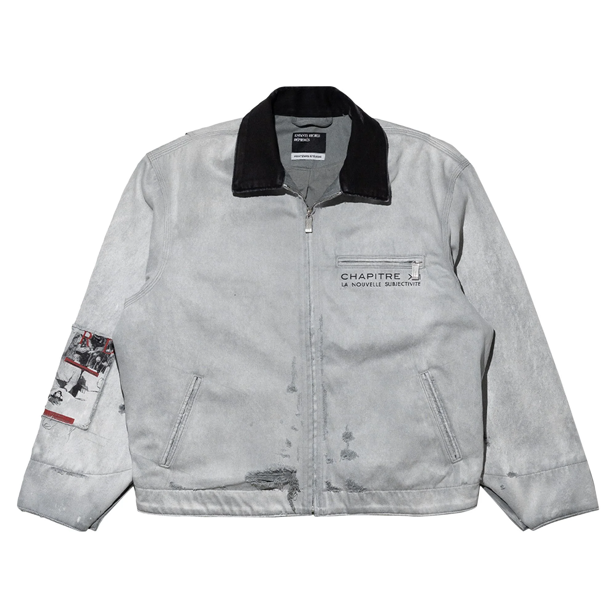 Enfants Riches Déprimés Chapitre XXI Moleskin Work Jacket 'Light Grey' - 1