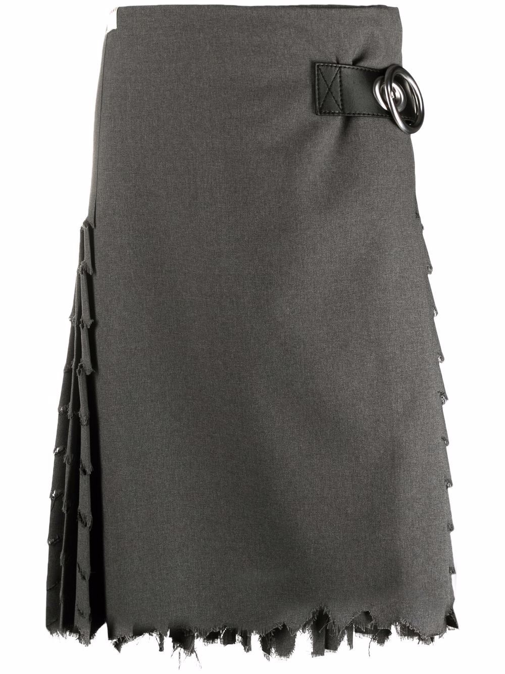 pleated midi skirt - 1