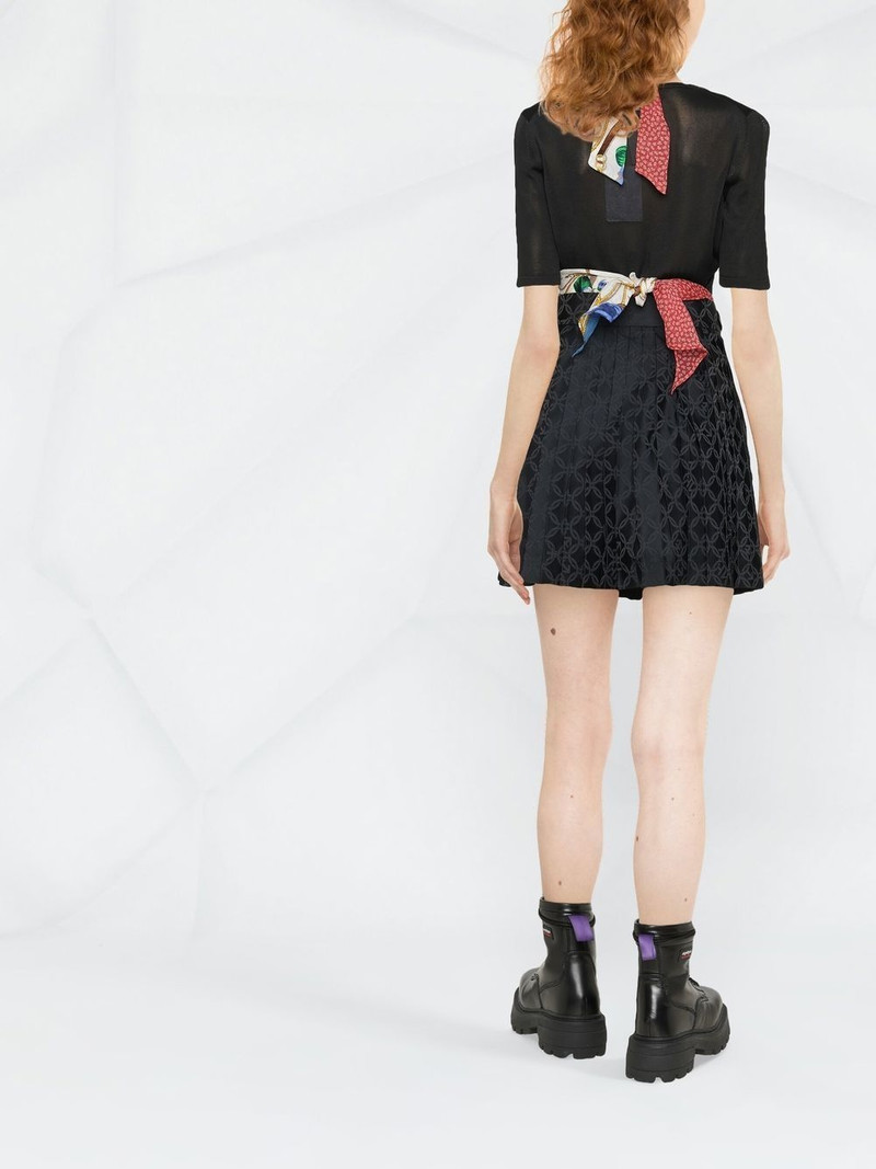 twisted-scarf hybrid knit top 4