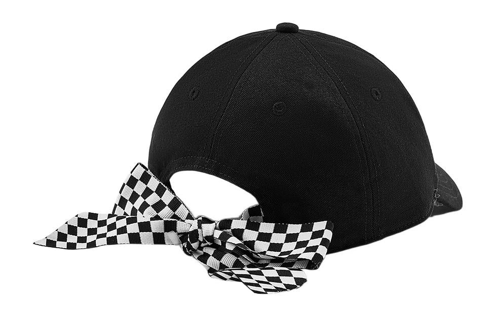 (WMNS) Vans Bow Back Hat 'Black White' VN0A4UM9Y28 - 4