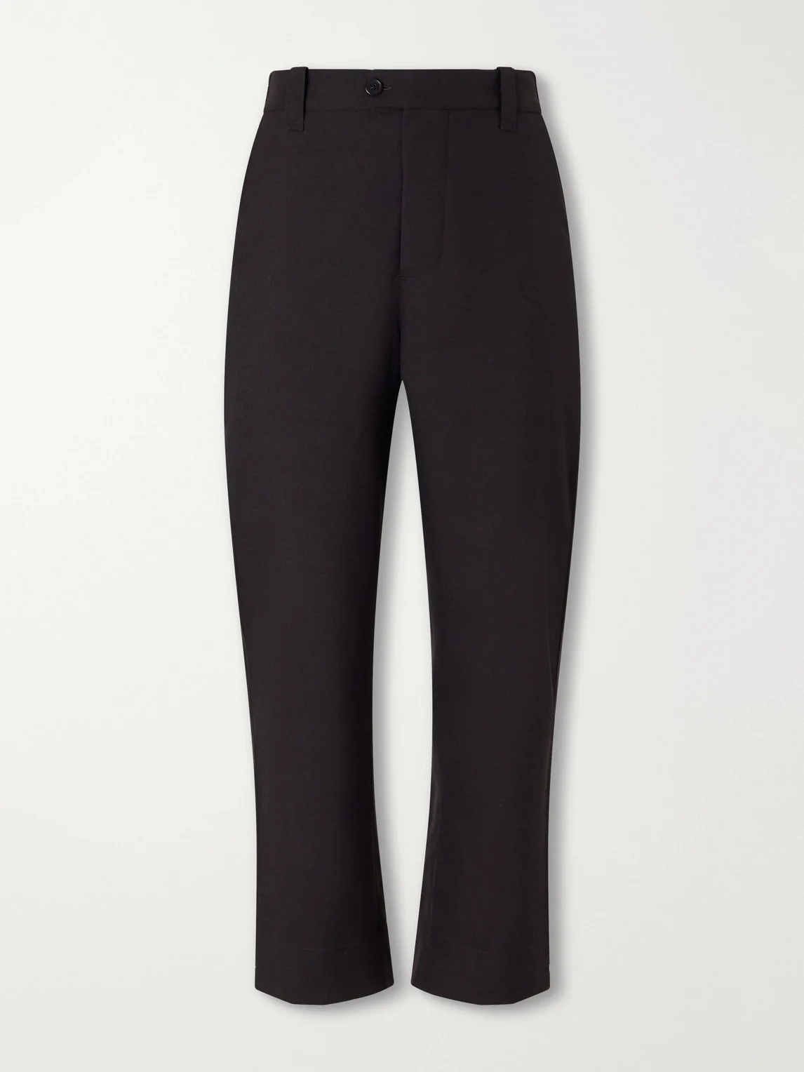 Straight-Leg Wool Trousers - 1