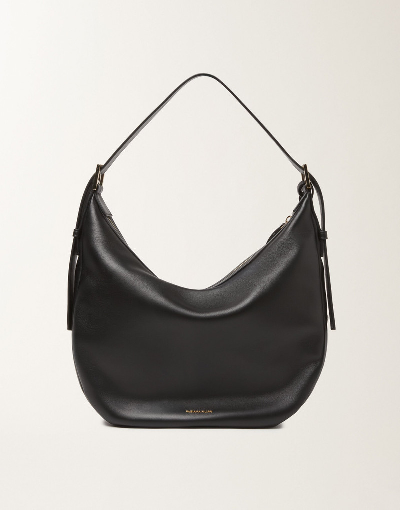 Black nappa hobo bag 3