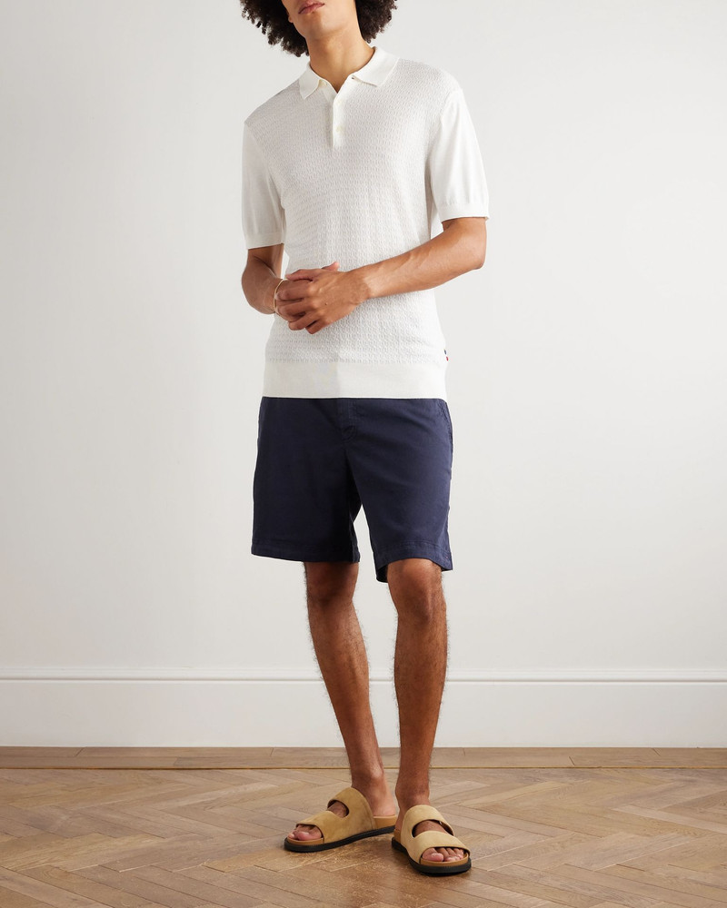 ORLEBAR BROWN Bulldog Slim-Fit Straight-Leg Stretch-Linen and Lyocell-Blend Shorts Navy outlook