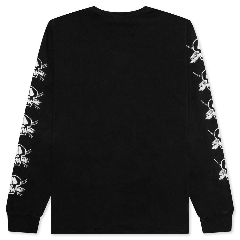 FOILS PIGMENT DYED L/S TEE - BLACK - 2