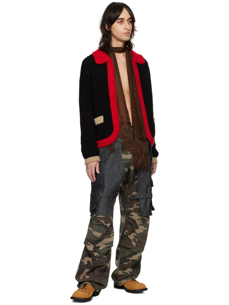 Andersson Bell Indigo & Khaki Raptor Cargo Pants outlook