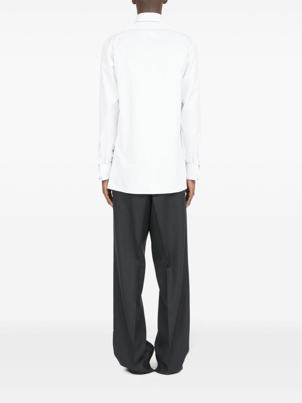 pinstripe cotton poplin shirt - 4