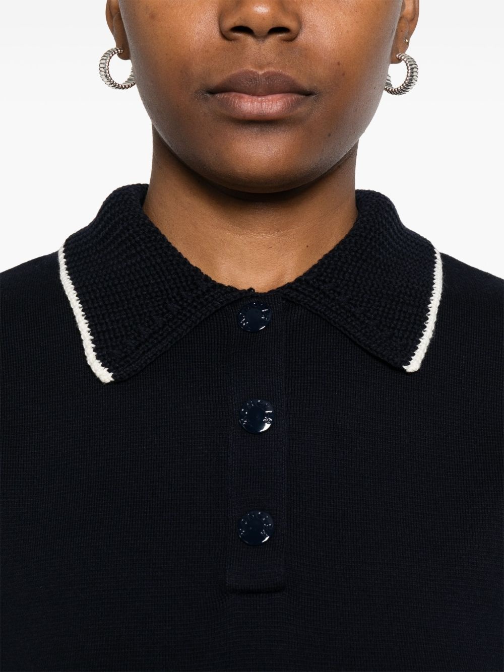 knitted polo shirt - 5
