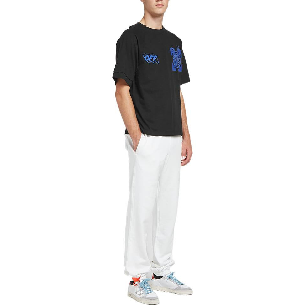 Off-White Cotton Classic Arrow Logo Printing Round Neck Short Sleeve Black OMAA078F191850171030 - 2
