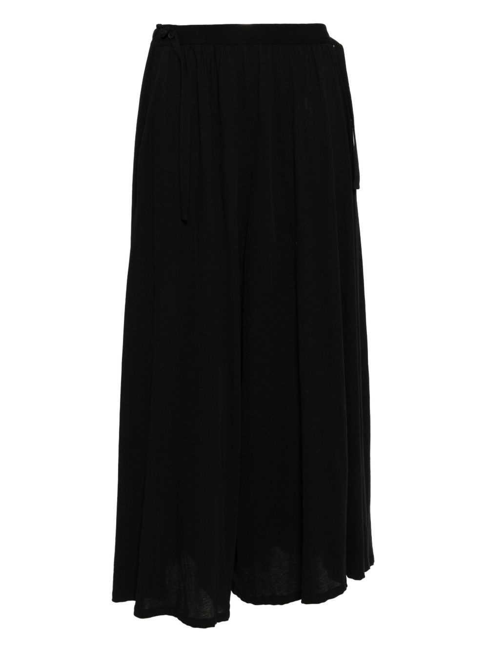 gathered cotton trousers - 2