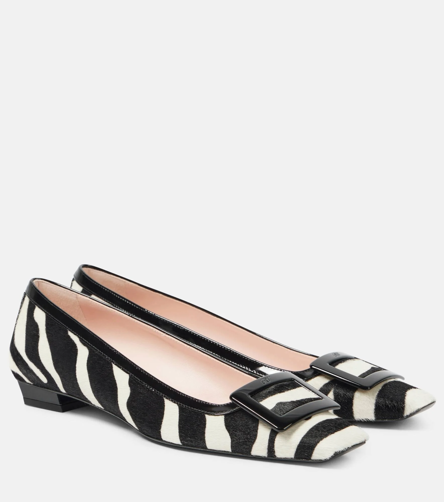 Belle Vivier calf hair ballet flats - 1