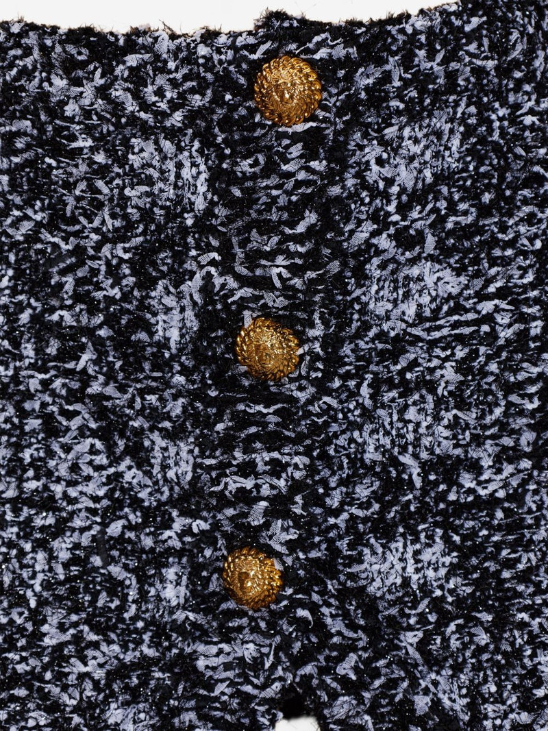 button frayed mini skirt 5