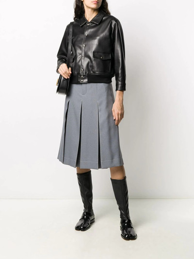 Maison Margiela faux-leather jacket outlook