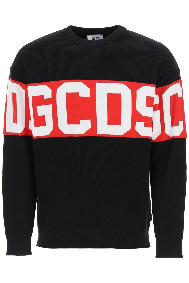 LOGO INTARSIA SWEATER 1