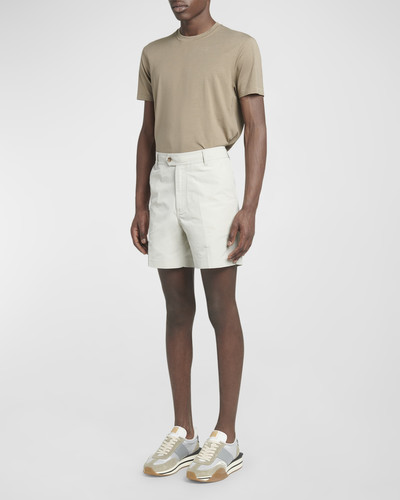 TOM FORD Men's Technical Micro Faille Tailored Shorts outlook