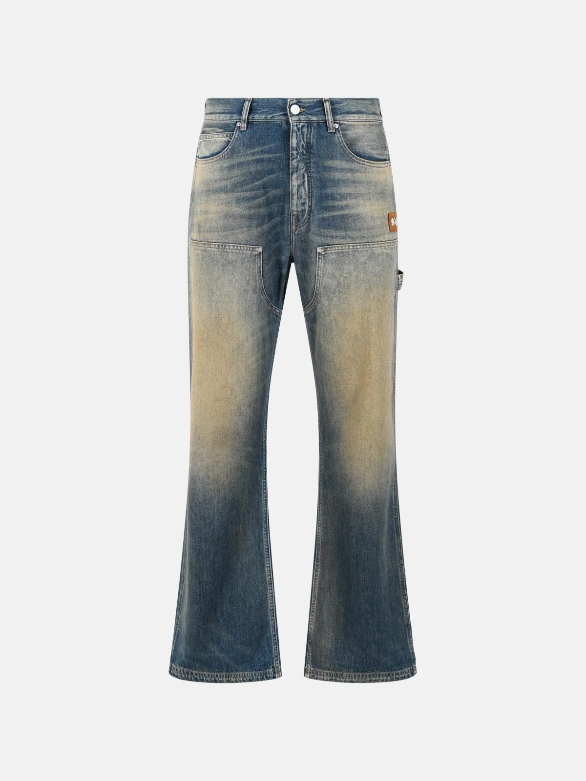 'CARPENTER LIGHTWEIGHT' 'SANDSTONE' COTTON JEANS - 1