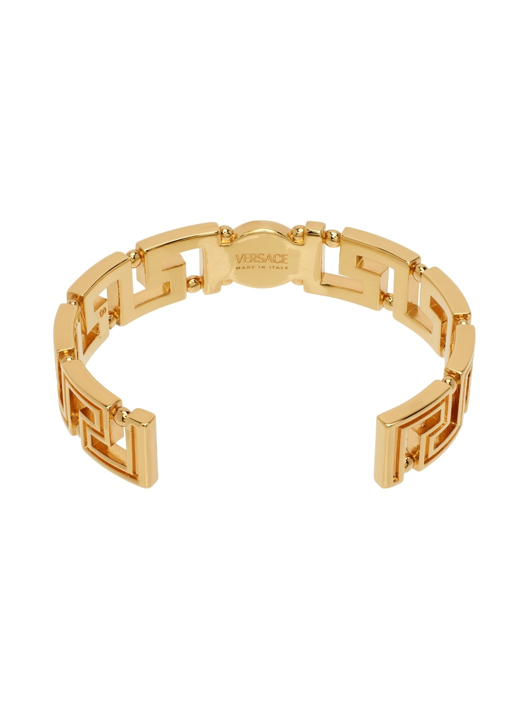 Gold Medusa Greca Cuff Bracelet - 2
