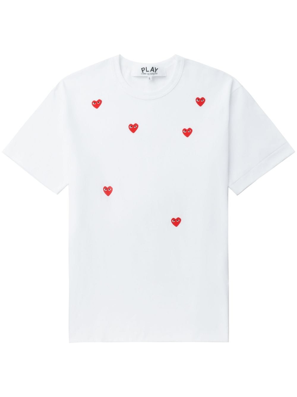 Scattered Hearts cotton T-shirt - 1