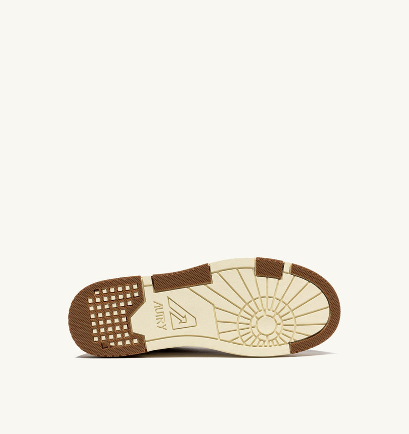 CLC LOW SNEAKERS IN WHITE AND CIGAR LEATHER AND SUEDE 4