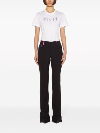 PUCCI Marmo-print straight-leg trousers outlook