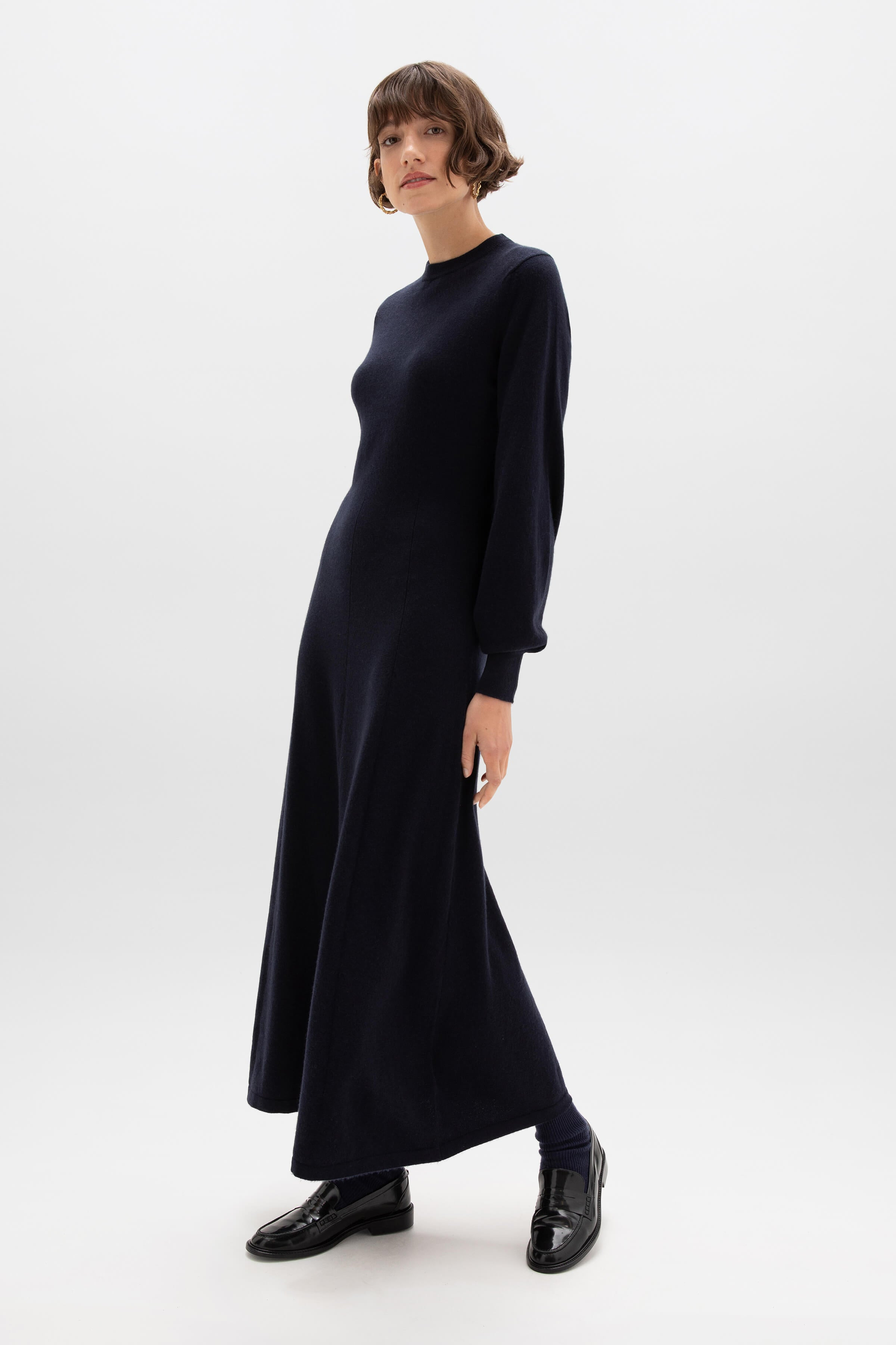 Fit & Flare Cashmere Dress - 3