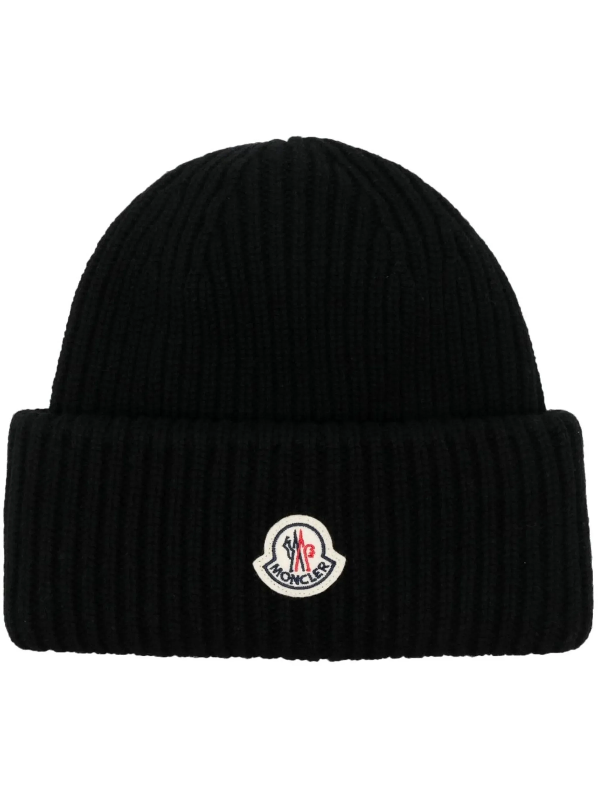 Moncler Logo-patch Ribbed Beanie - 1