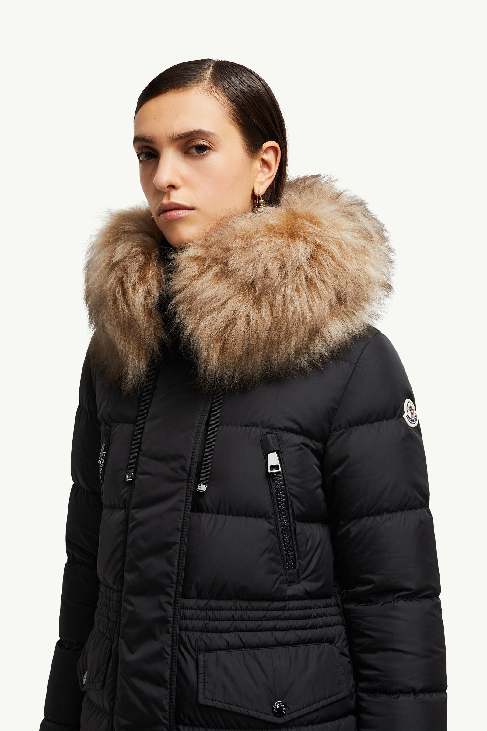 Aphroti Hooded Shearling-Trimmed Long Down Jacket - 7