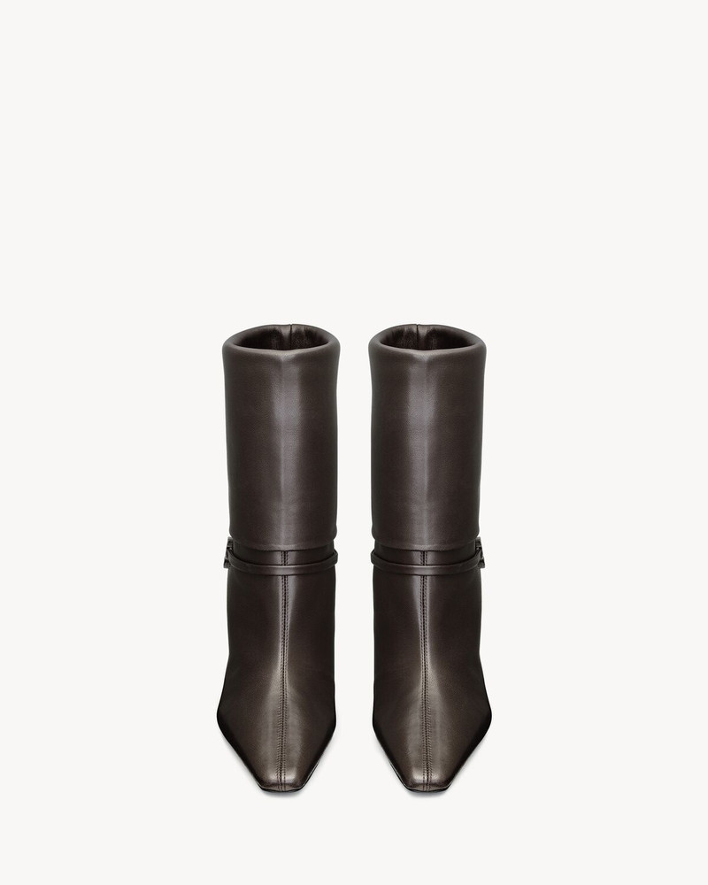 SAINT LAURENT NIKI BOOTIES IN SMOOTH LEATHER outlook
