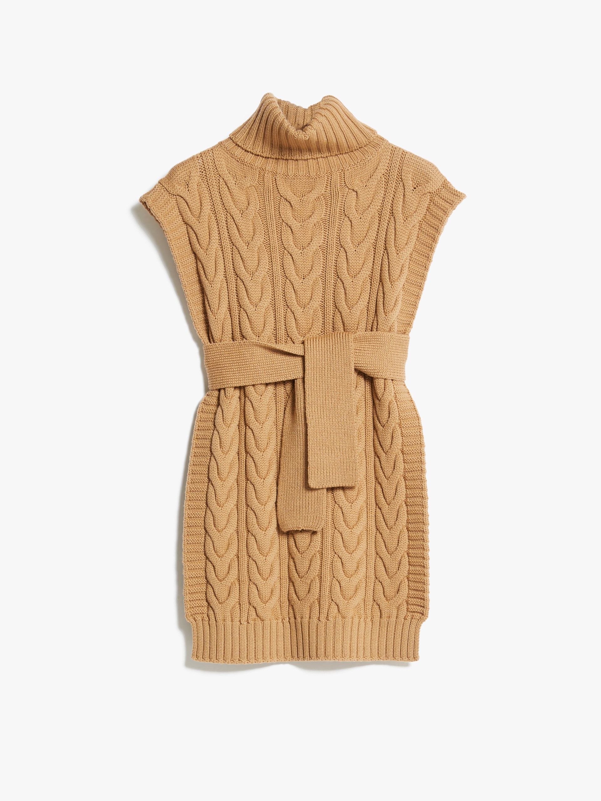 AFA Cable-knit mini poncho - 1
