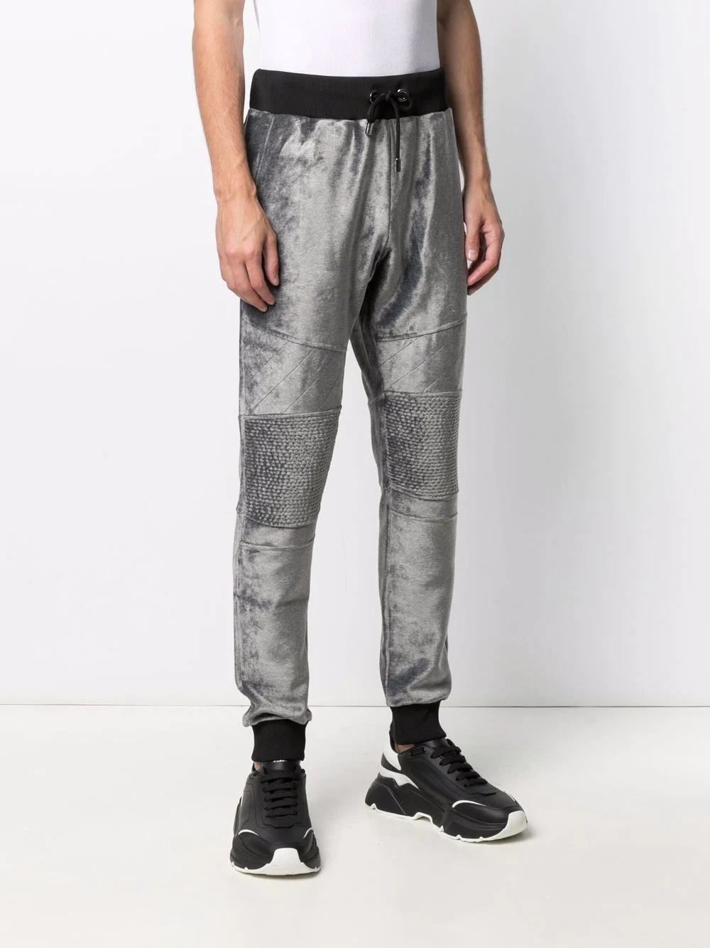 Iconic Plein velvet track pants - 3