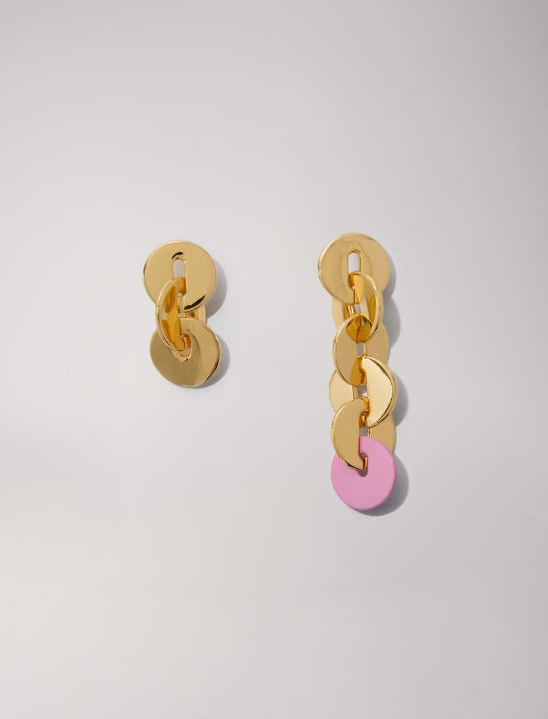 Enameled earrings 1