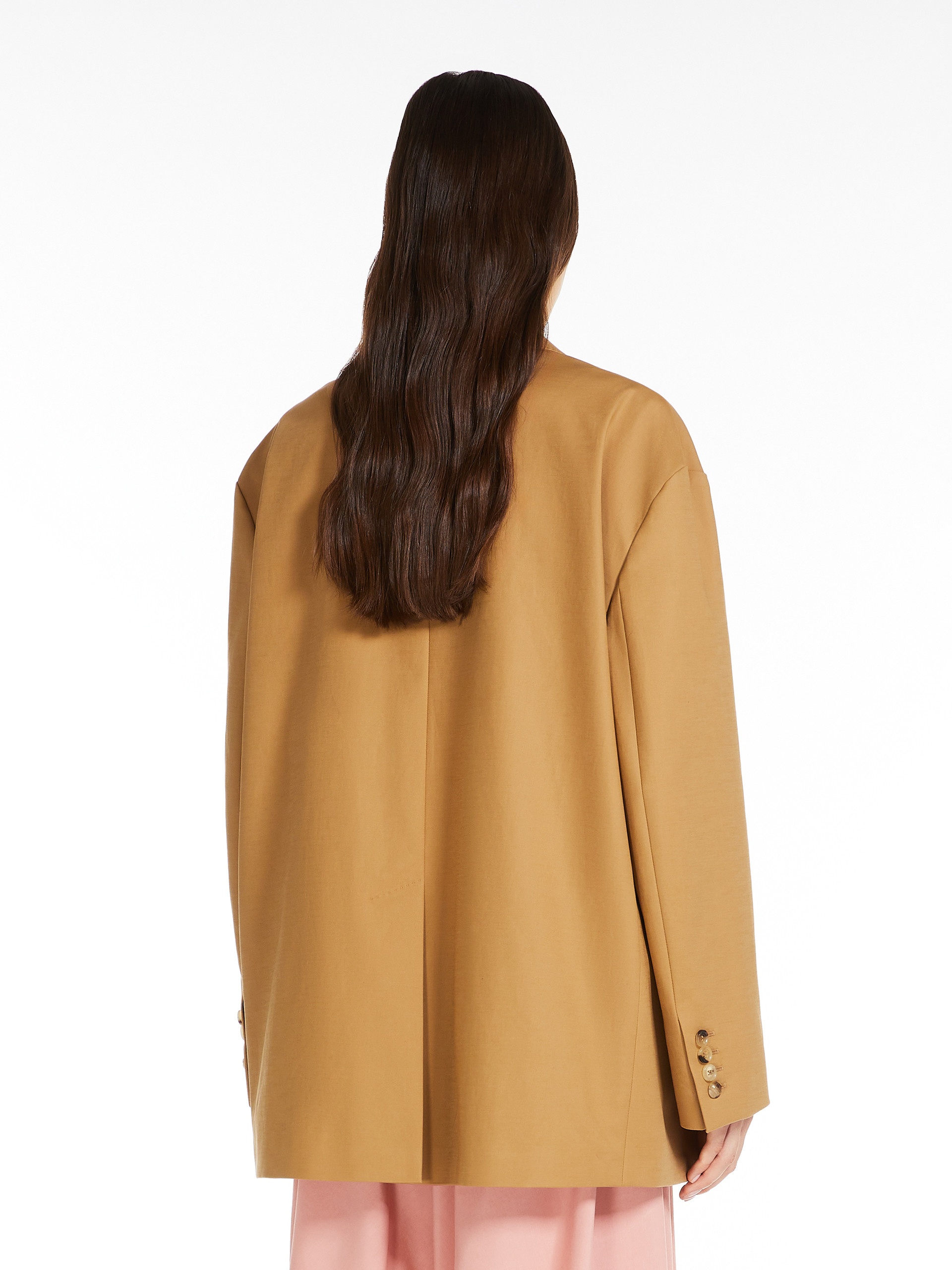 MONICA Oversize blazer in cotton canvas - 4