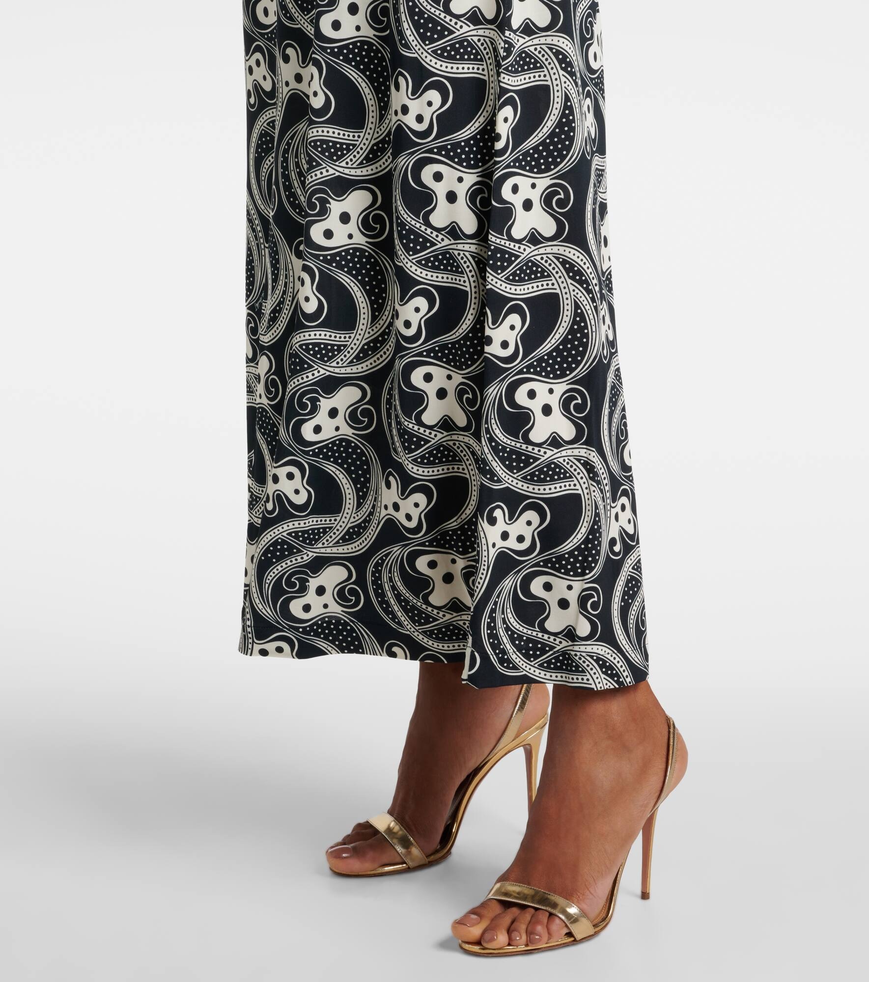 Swing printed jersey midi dress - 7
