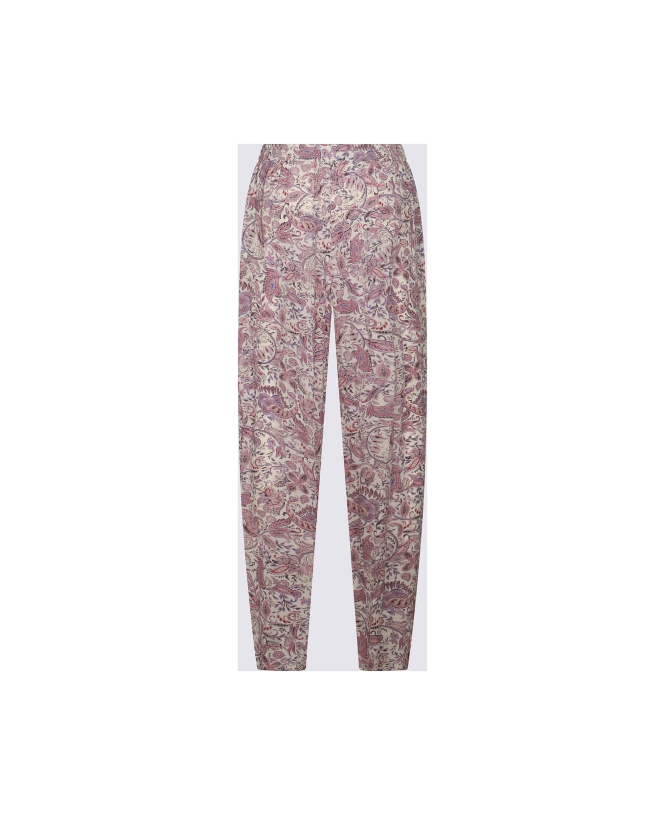 Ecru And Purple Pants - 2