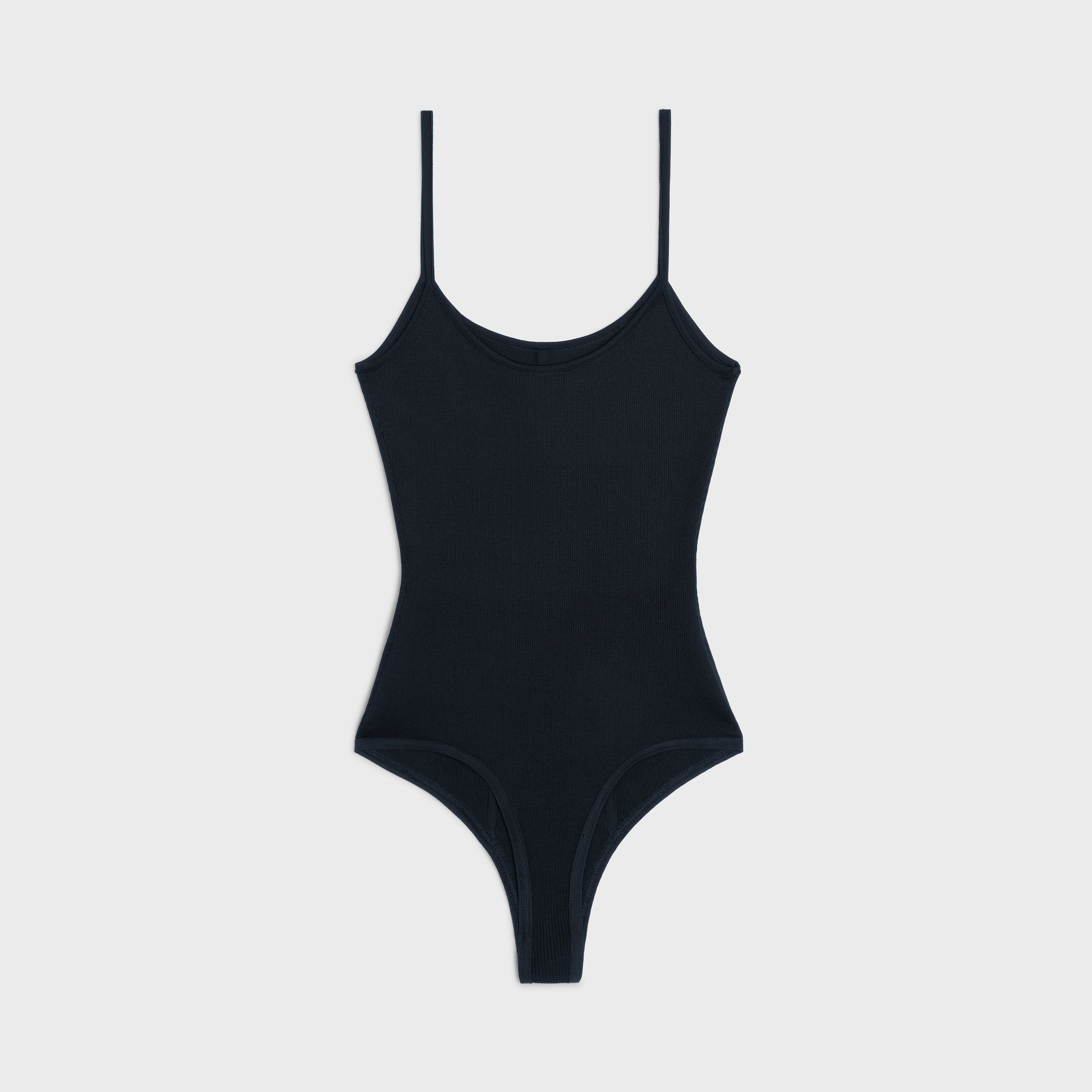 SPAGHETTI STRAP BODYSUIT IN UNDERPINNING SILK - 2