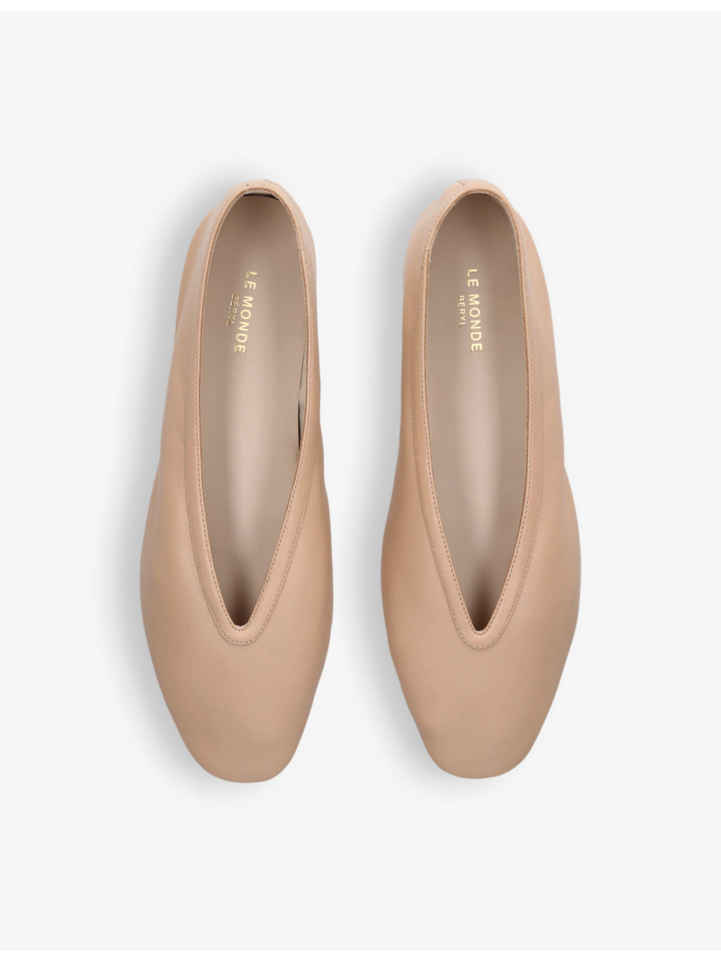 Luna pointed-toe leather pumps - 2