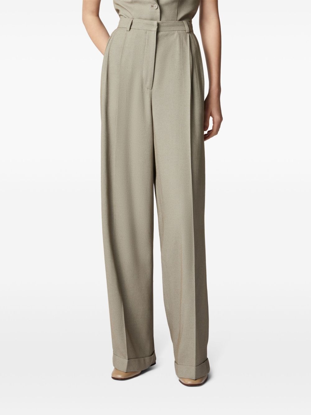 wide-leg tailored trousers - 3