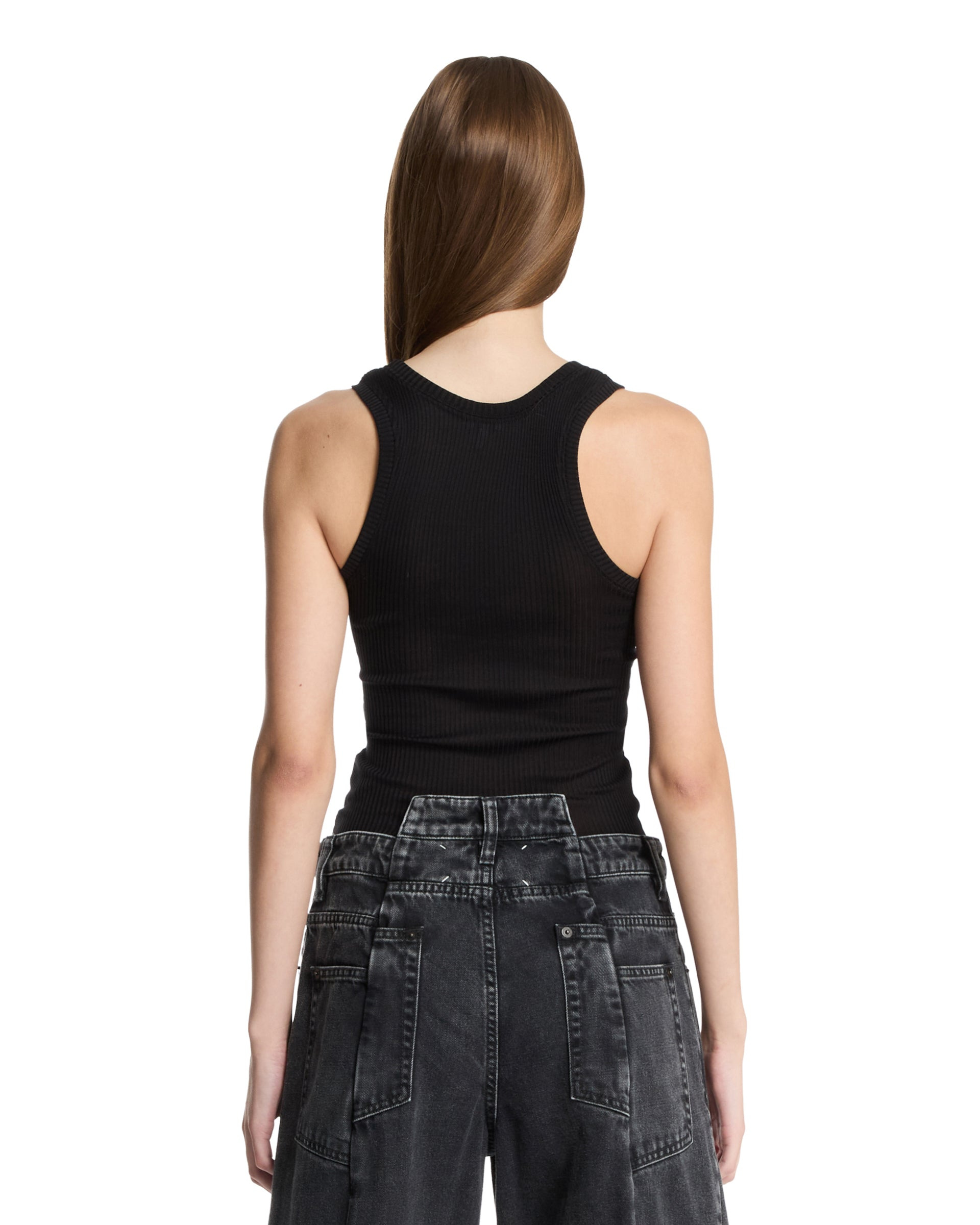 LOEWE Paula's Ibiza Black Anagram Silk Top - 3