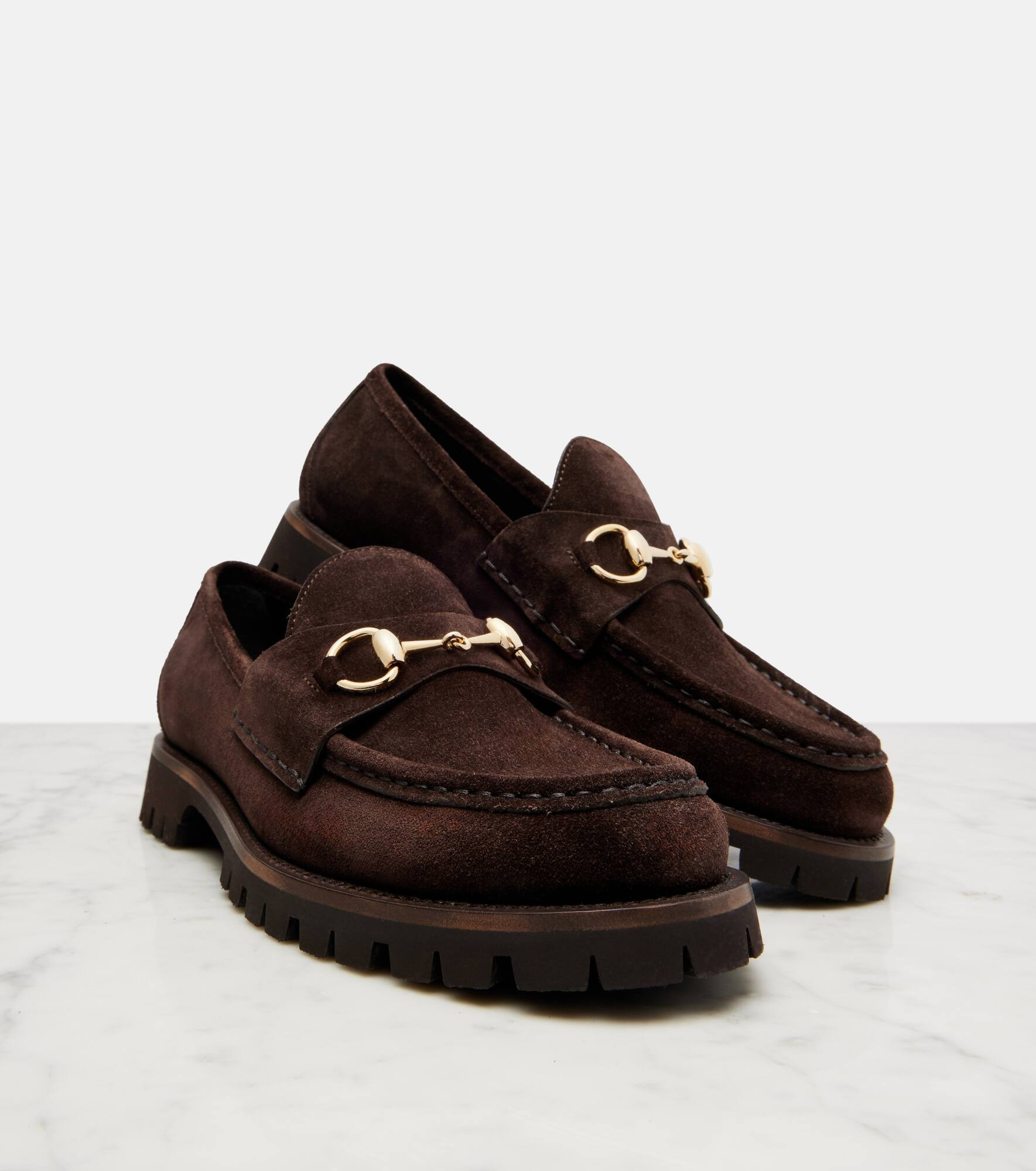 Sylke Horsebit suede loafers - 5