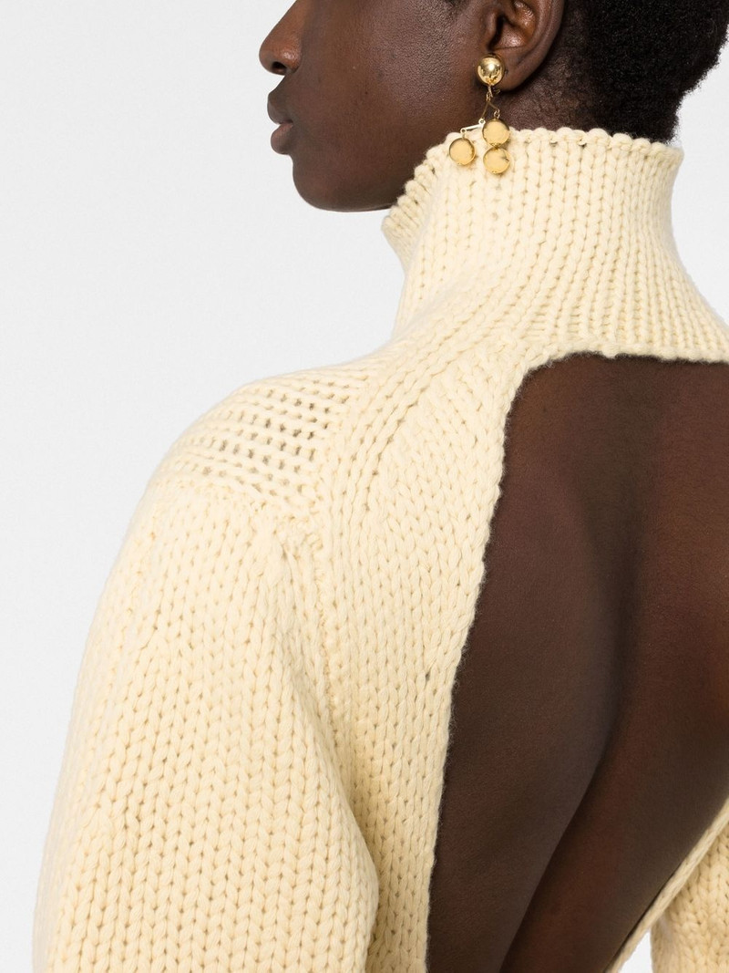 open back high-neck jumper 3