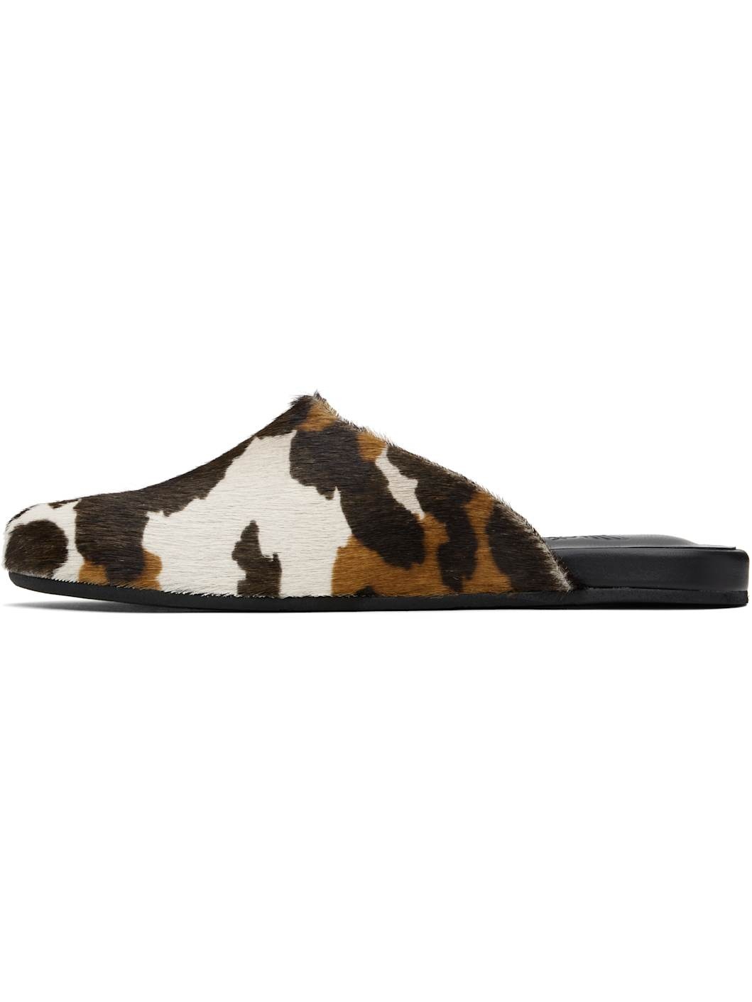 Brown & Off-White 'The Slipper' Mules - 3