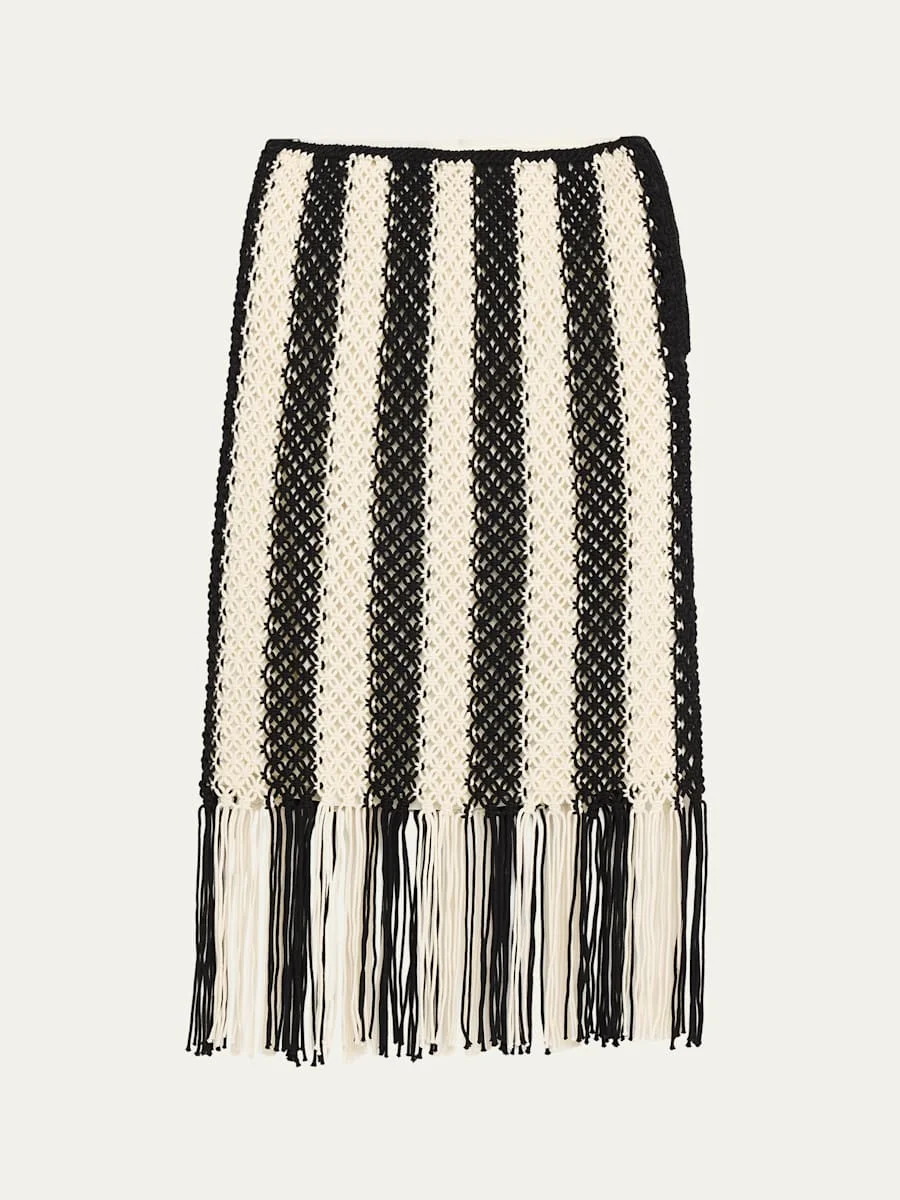 Wanderlust Macrame Maxi Skirt - 1